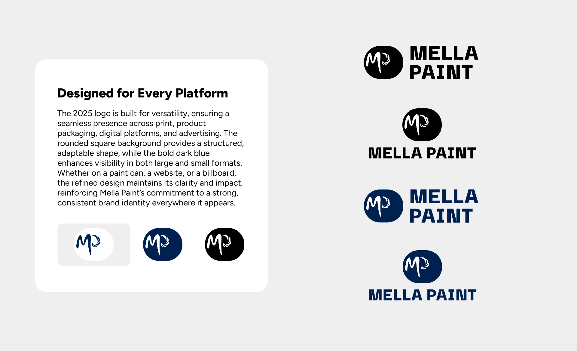 mellapaint logo variations